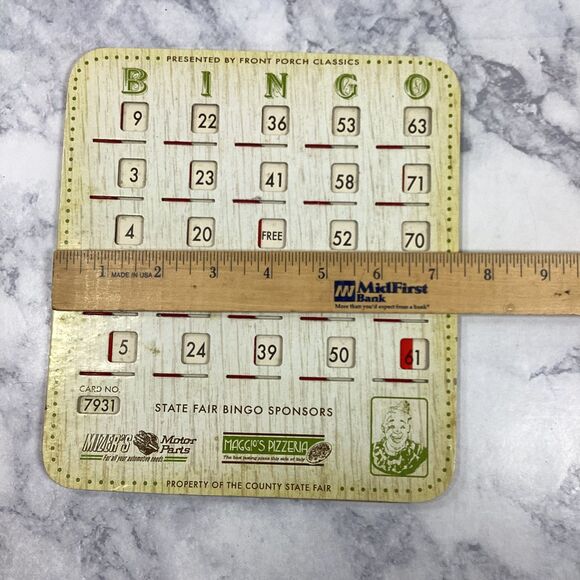 Front Porch Classics State Fair Bingo Replacement Cards 8 Shutter Window - Picture 7 of 8